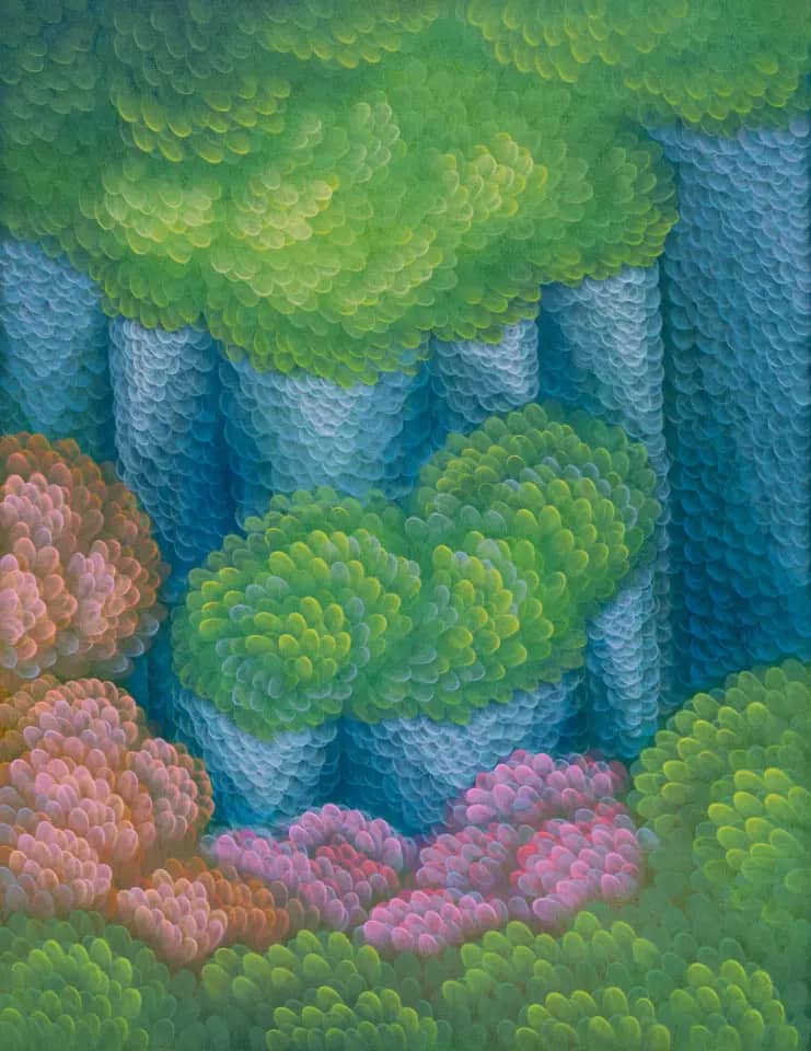 Green fortress, oil on canvas 2024 - 윤겸