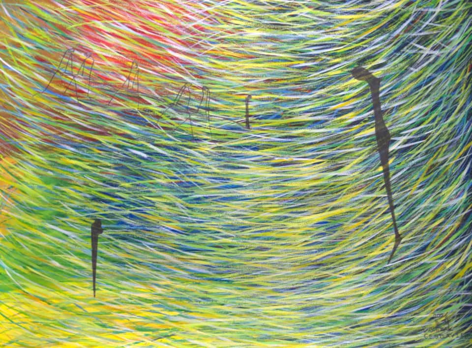 존재는 회복을 바란다, watercolour, pencil on paper 2026 - 등작