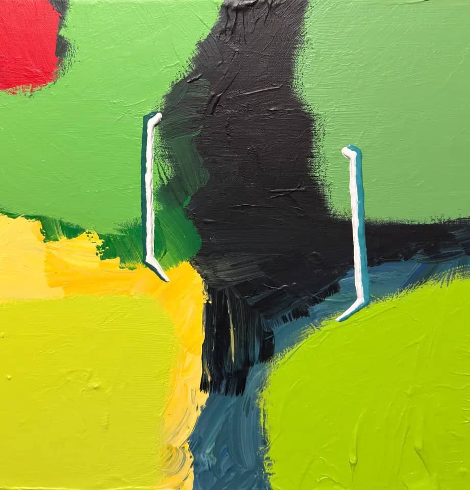 어둠속에 이슬이 맺히니 1, acrylic on canvas 2026 - 등작