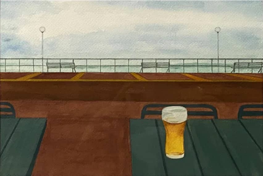 휴식, Watercolor on paper 2021 - 이현정