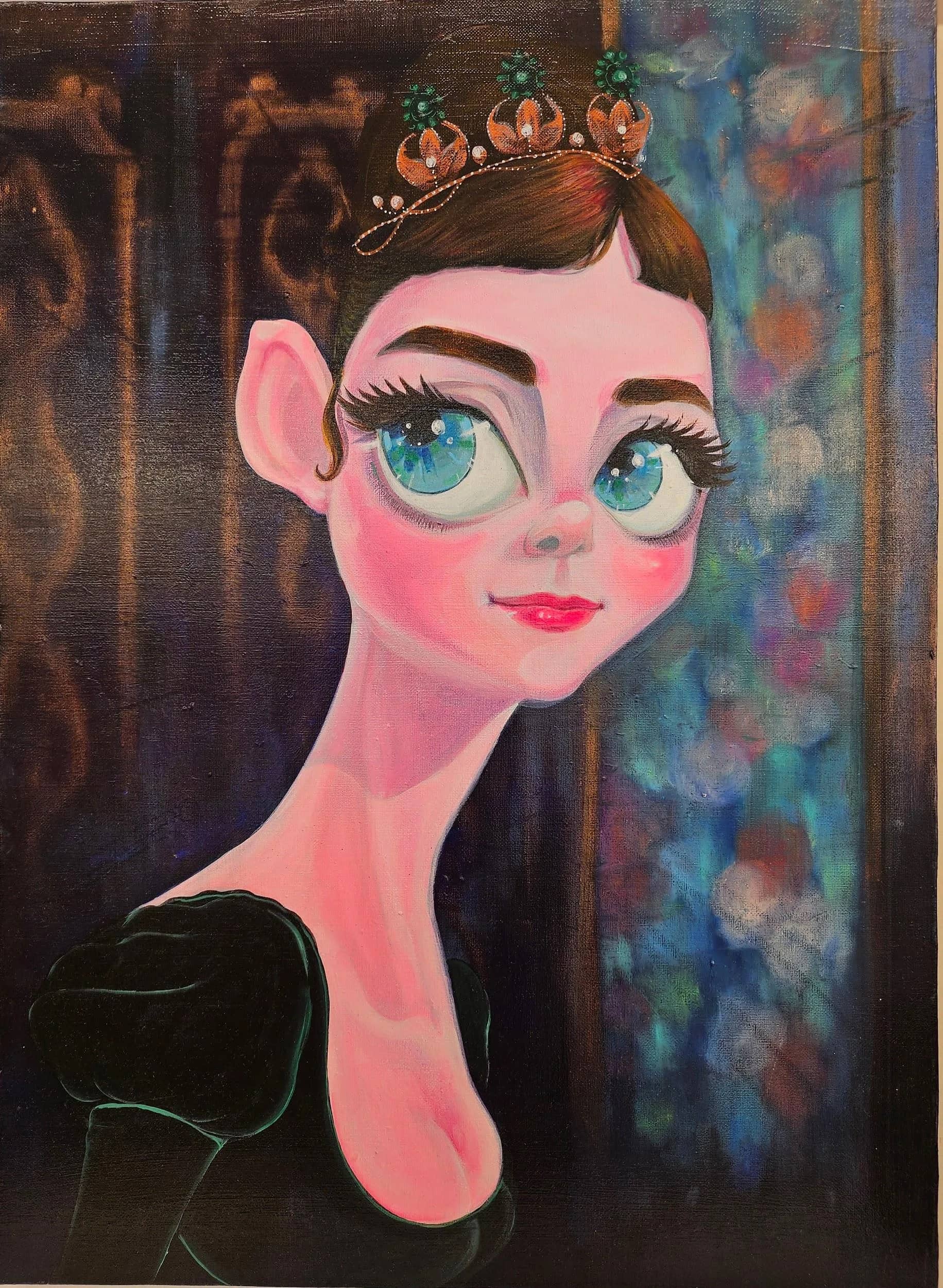 프린세스 오드리, Acrylic on canvas 2024 - 백금아