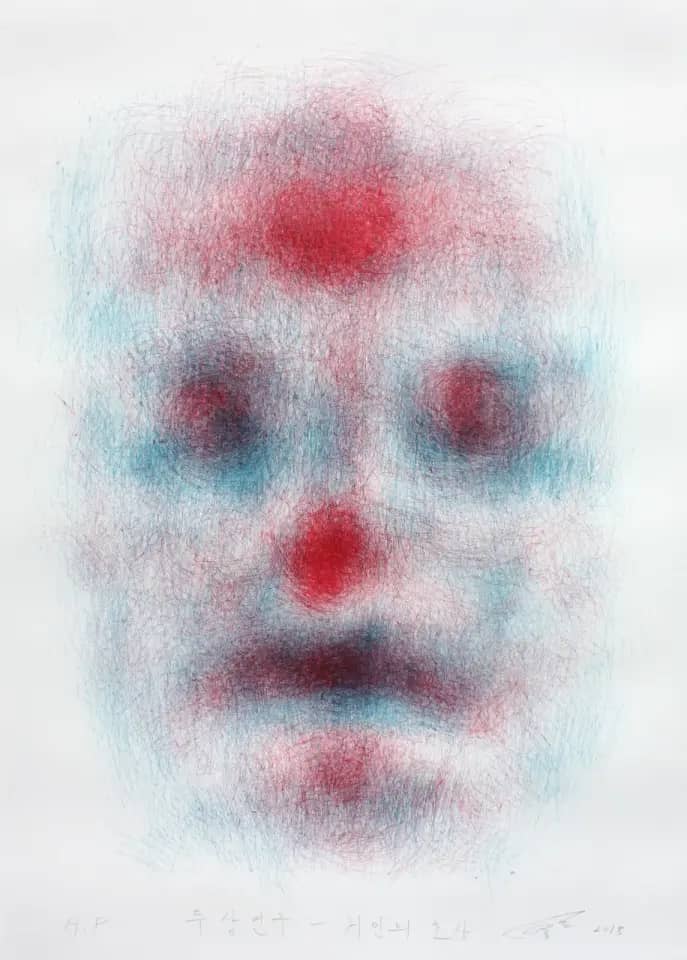 두상연구-거인의 초상, Lithography 2018 - 김종환