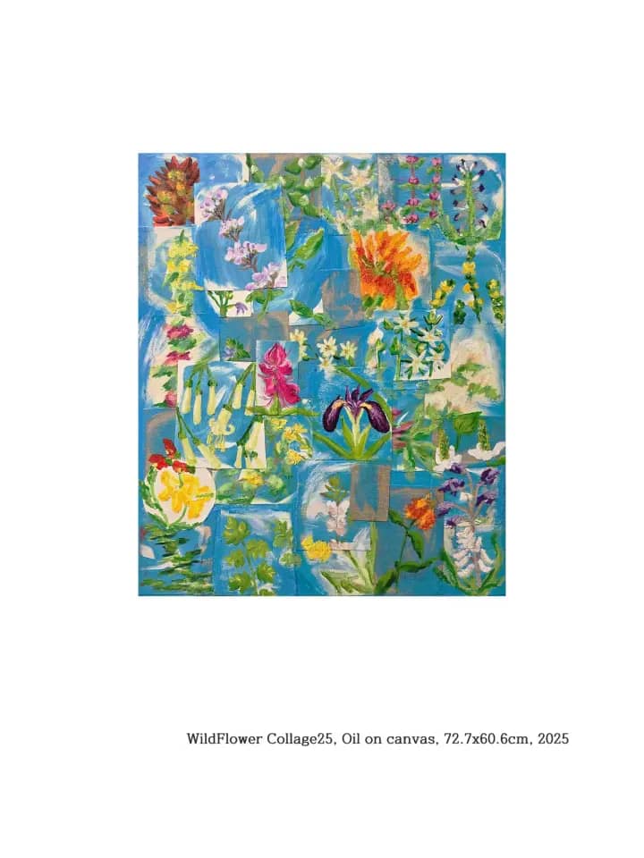 WildFlower Collage 25, Oil on canvas 2025 - 김우주