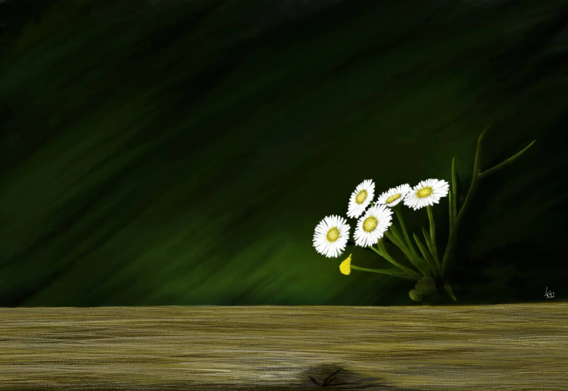 풀, 꽃!, Digital painting 2025 - 림지언