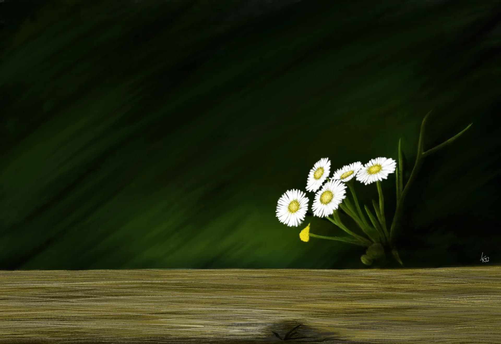 풀, 꽃!, Digital painting 2025 - 림지언