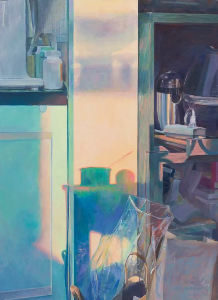 빛이 지나간 자리3 pm7h1m, Oil on canvas 2025 - 정연수