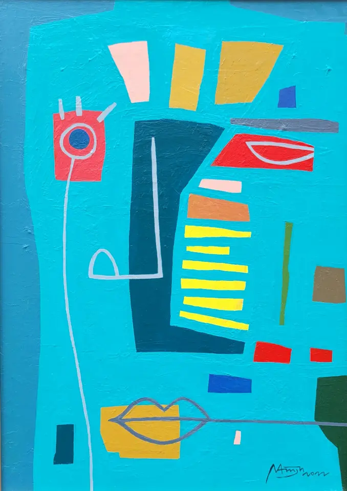 한 점 부끄럼 없이, acrylic on canvas 2022 - 남진현