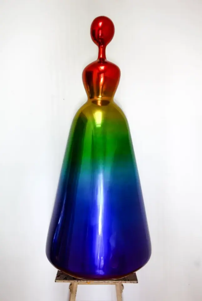 Ottogi Chrome Rainbow (blue top), Car paint on resin 2022 - 양순열