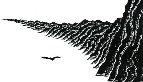 장산곶매, 한지에 목판 1990 - 최병수