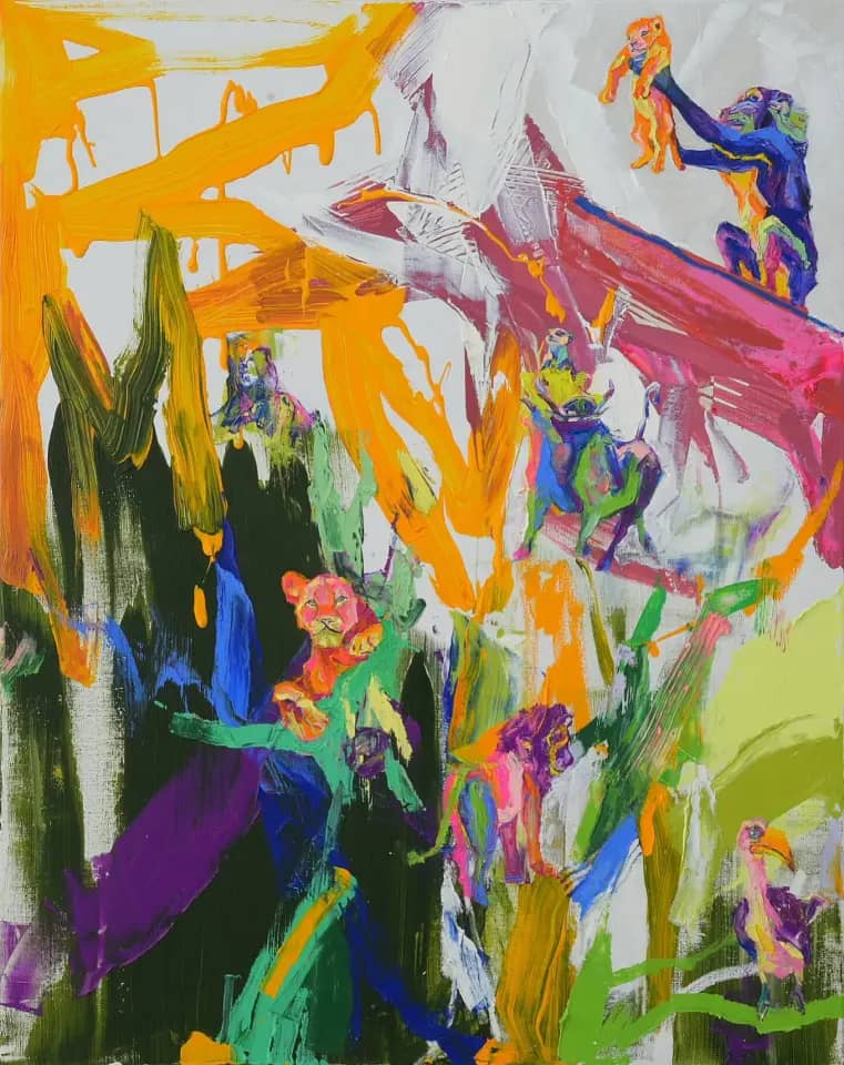 LION KING, Oil and acrylic on canvas 2020 - 박수지
