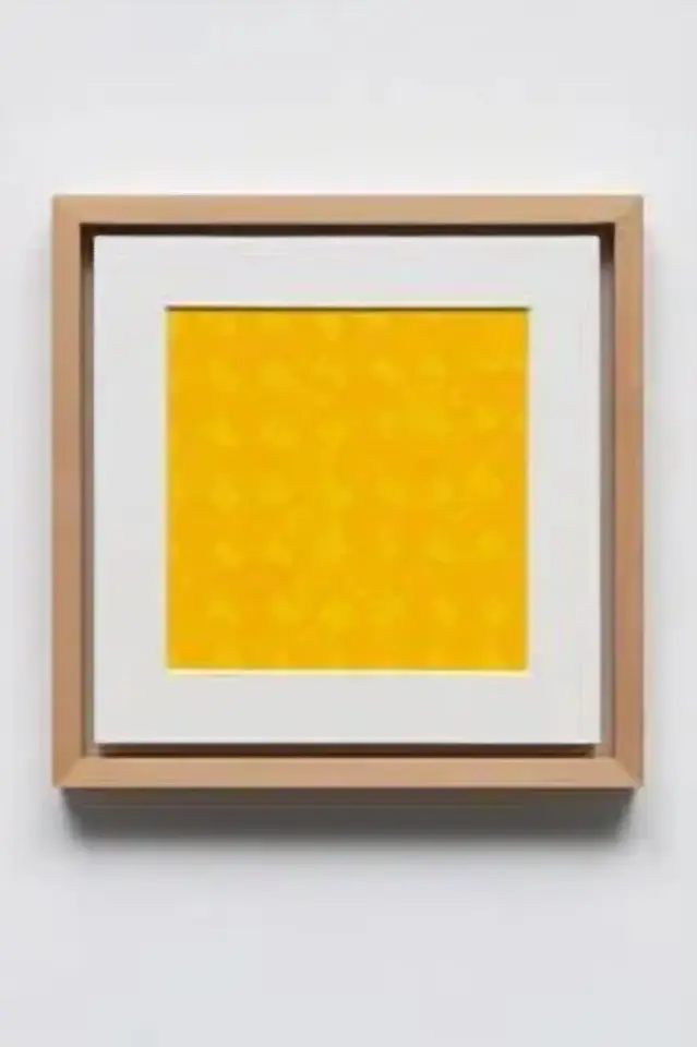 Hollowed yellow 04, 종이판넬, 아크릴물감 2025 - 이지은