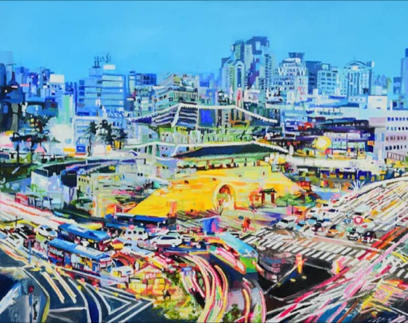 동대문, Oil on canvas 2024 - 김주희