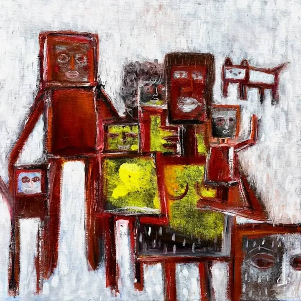 가족 family, Oil on canvas 2025 - 천지수