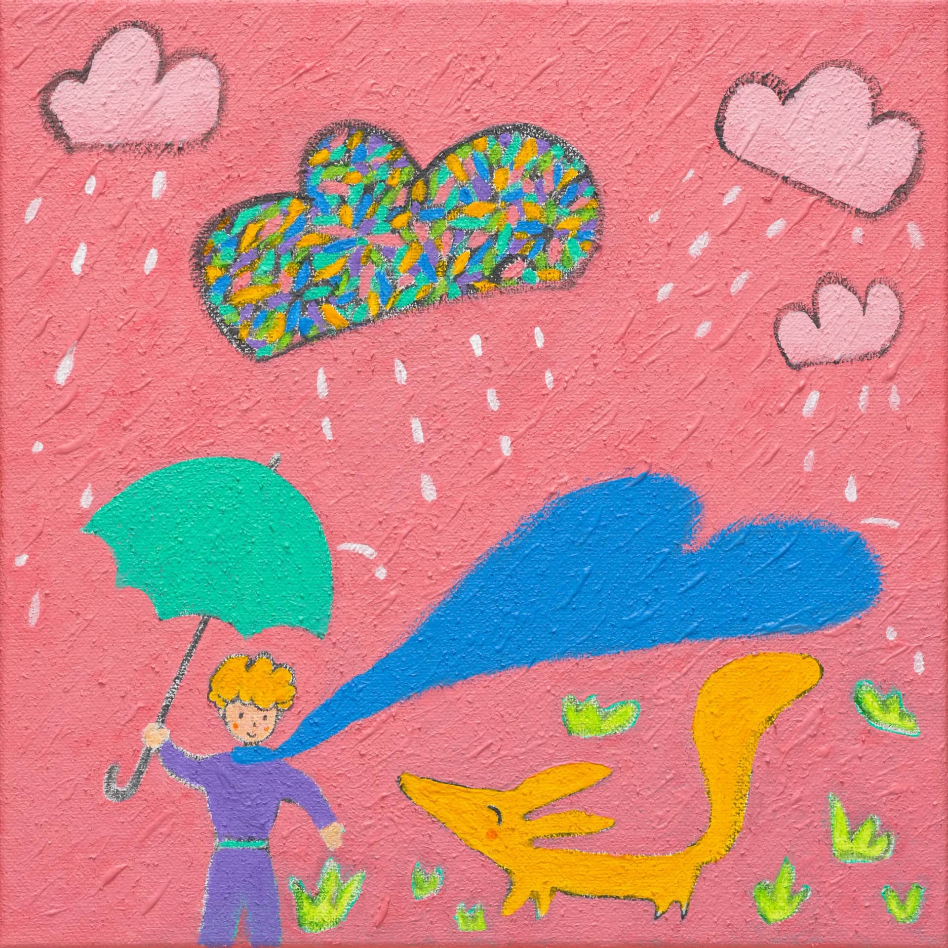 기분 좋은 날, 캔버스에 아크릴채색 - 강석태